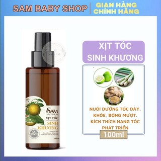 Xịt mọc tóc, Tinh dầu bưởi, Xịt Tóc Sinh Khương chính hãng kích mọc tóc, giảm rụng tóc dưỡng tóc dày dài, chăm sóc tóc