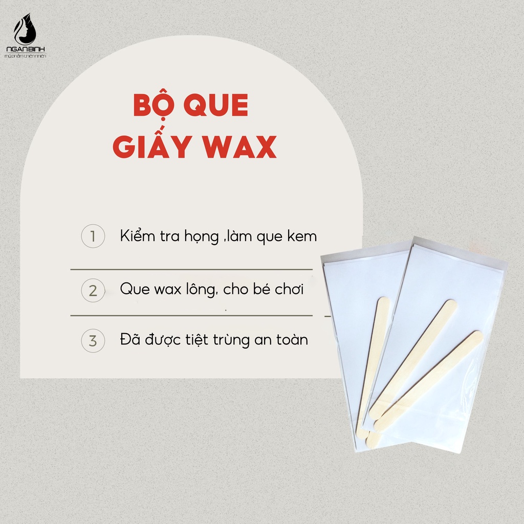 Que gạt và giấy wax lông