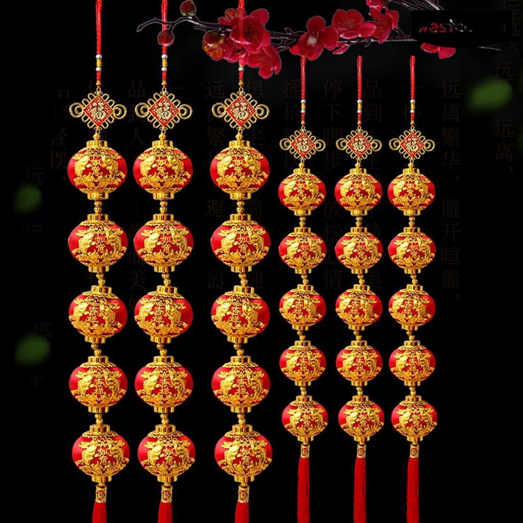 [Hot]☃Lồng Đèn Treo Trang Trí Năm Mới 2022 Bằng Nhựa Chống Vỡ