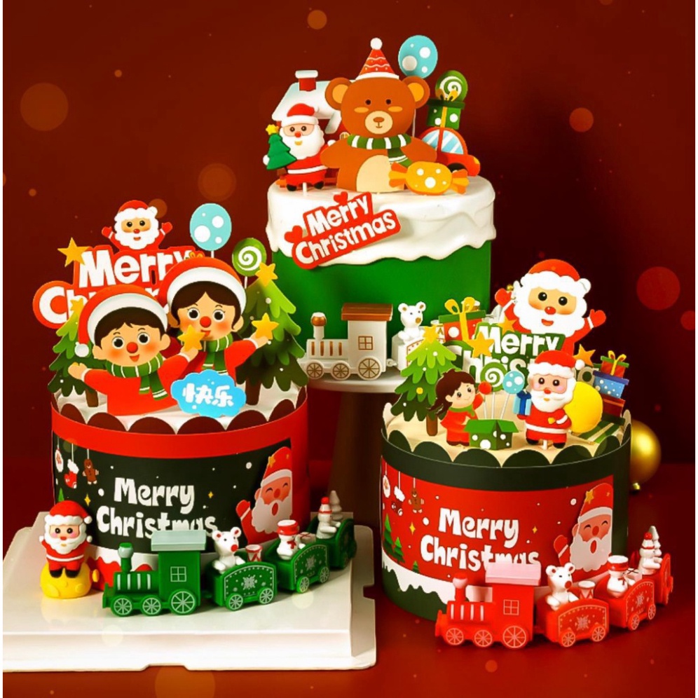 ❤️NEW NOEL❤️trang trí bánh kem  [FREESHIP❤️] TỔNG HỢP ĐỒ TRANG TRÍ BÁNH GIÁNG SINH