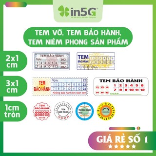 100 Con Tem Vỡ, Tem bảo hành, tem niêm phong sản phẩm
