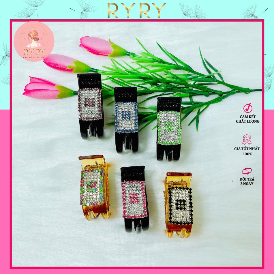 Kẹp Càng Cua 3 Răng Đính Đá Xinh Xắn Hàng Loại 1