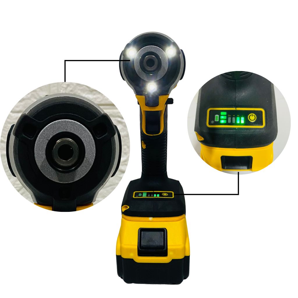 Máy bắn vít DCF850 không chổi than - máy chuyên vít DW 2 pin khủng 10 cell