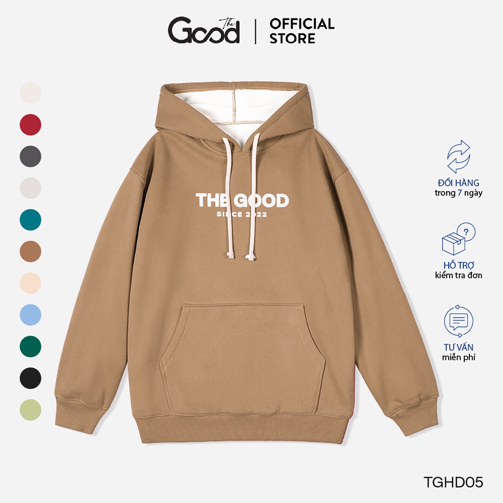 Áo Nỉ Lót Lông Có Mũ Thời Trang THE GOOD/ Basic Hoodie
