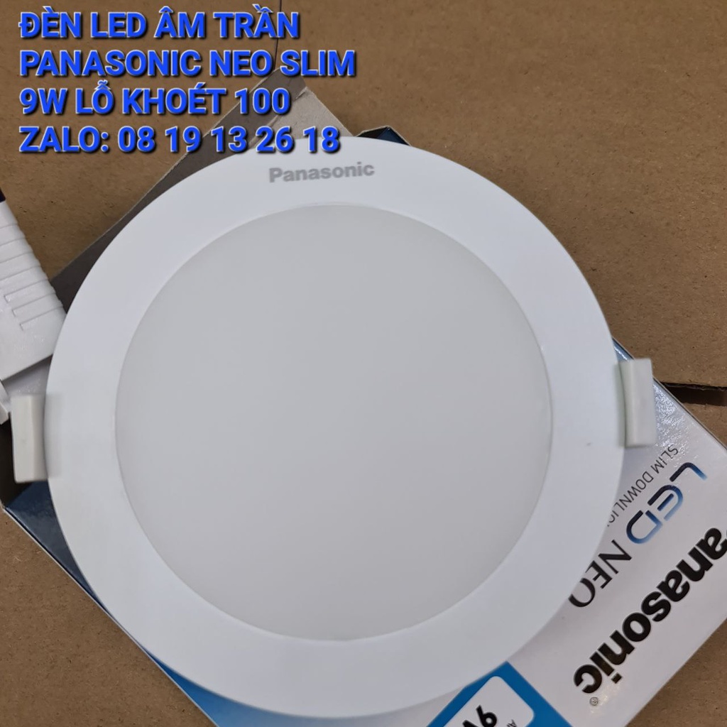 Đèn âm trần Panasonic 9W/D100 Neo Slim, mã NNP72279, NNP72278, NNP72272, chính hãng bảo hành 2 năm