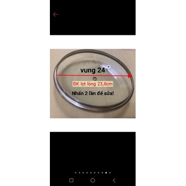 Vung kính sunhouse cho xoong- nồi- chảo side 16cm đến 24cm