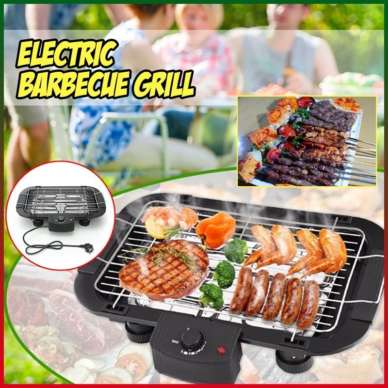 Bếp Nướng Điện Không Khói Electric Barbecue Grill 2000w, Giữ Nguyên Vị Đồ Nướng Cao Cấp