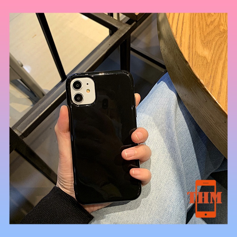 Thạch đen vỏ đàn hồi cao ốp lưng iphone 6/6plus/6s/6splus/7/7plus/8/8plus/x/xr/xs/11/12/13/pro/max/plus/promax-927