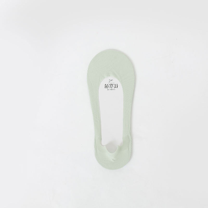 Set 5 Đôi Vớ Thuyền Bằng Lụa silicone Chống Trượt Dành Cho Nữ