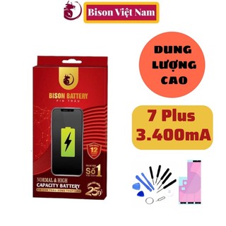 Pin bison con trâu 7 plus dung lượng siêu cao 3400ma bảo hành 12 tháng