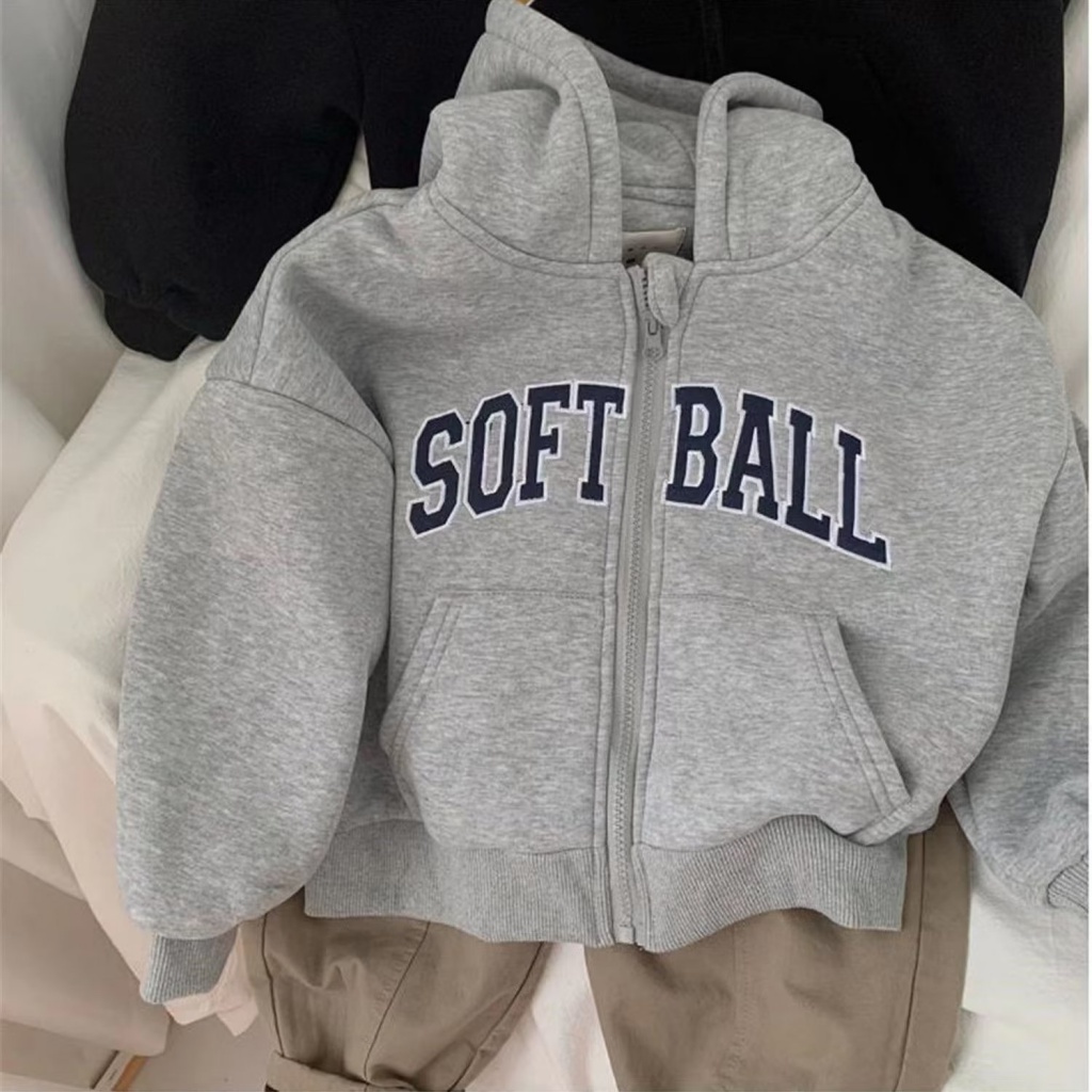 Áo Khoác Hoodie Tay Dài Phong Cách Đường Phố Mới Mùa Thu 2023 Cho Bé Trai