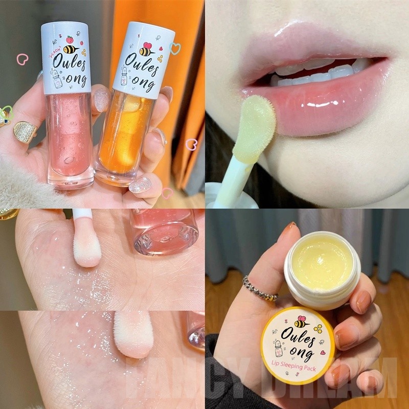 Dầu Dưỡng Môi Oulesong Chiết Xuất Cam Và Mật Ong Dưỡng Ẩm Hiệu Quả