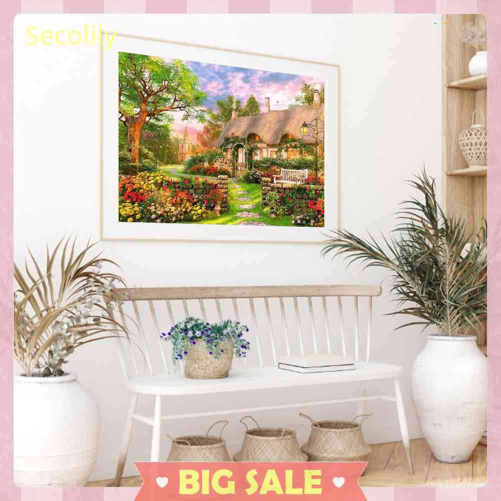 Bộ Tranh Thêu Chữ Thập 11CT DIY Hình Đồng Quê Đầy Đủ