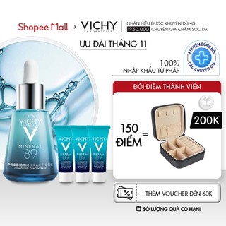 Bộ tinh chất giải cứu da stress Vichy Mineral 89 Probiotic Fractions 30ml + 10ml x3