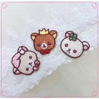 Zanmo sticker thêu - miếng vá thêu dán quần áo balo gấu nhỏ dễ thương
