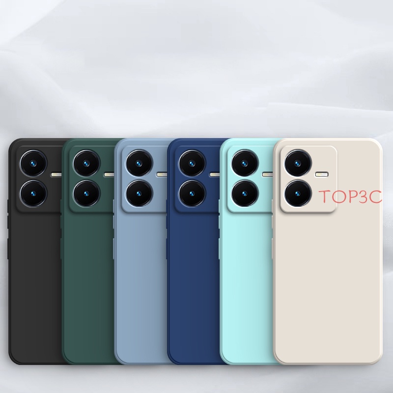 Ốp Điện Thoại Màu Trơn Cho Vivo Y22 Y22S Y20 Y20S Y12S U10 Y15S Y01 Y11 Y12 Y17 Y15 Y02S Y21S Y21 Y33S T1X Y16 YT