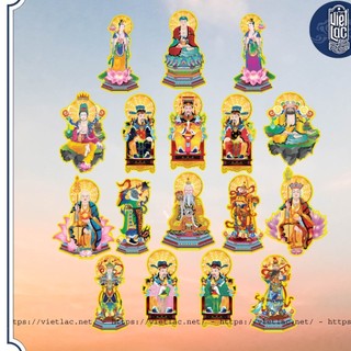 Bộ 17 bức tranh ngọc hoàng, nam tào, bắc đẩu, mục liên, địa tạng...