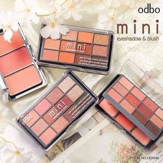 Bảng phấn mắt & má hồng 12 2 tầng odbo mini eyeshadow & blush od1045 od 1045