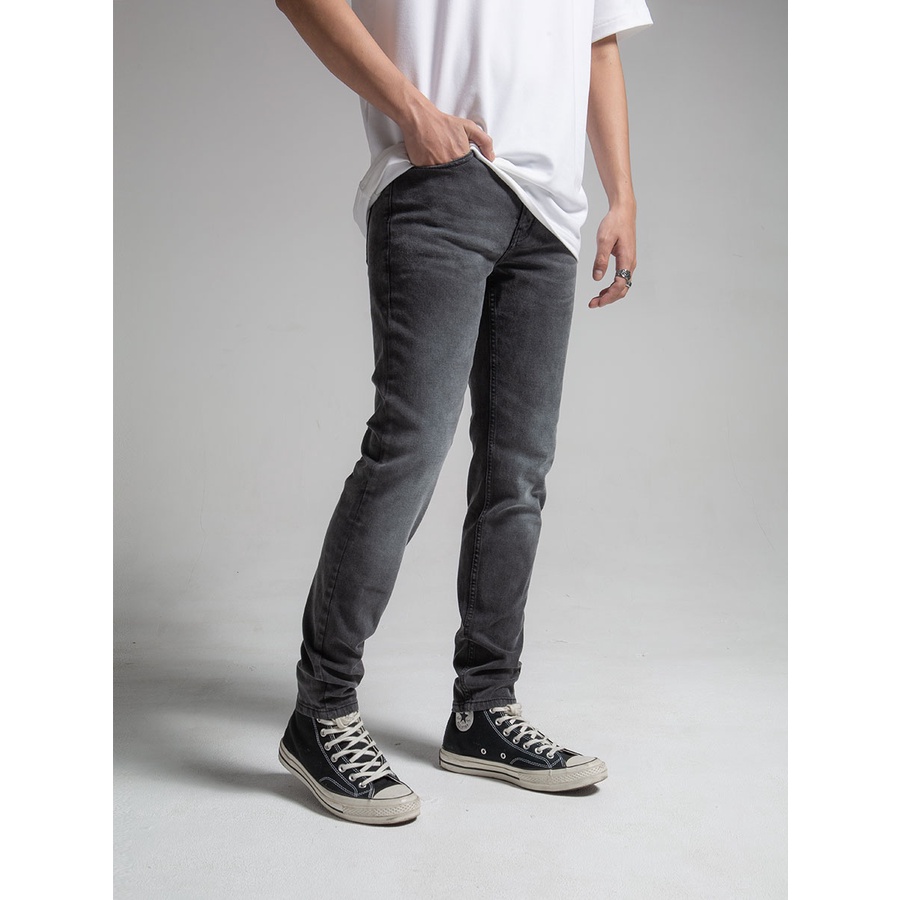 Quần Jeans The Denimaniac dáng ôm sát màu Dark Grey SS23 - 819 Skinny Fit