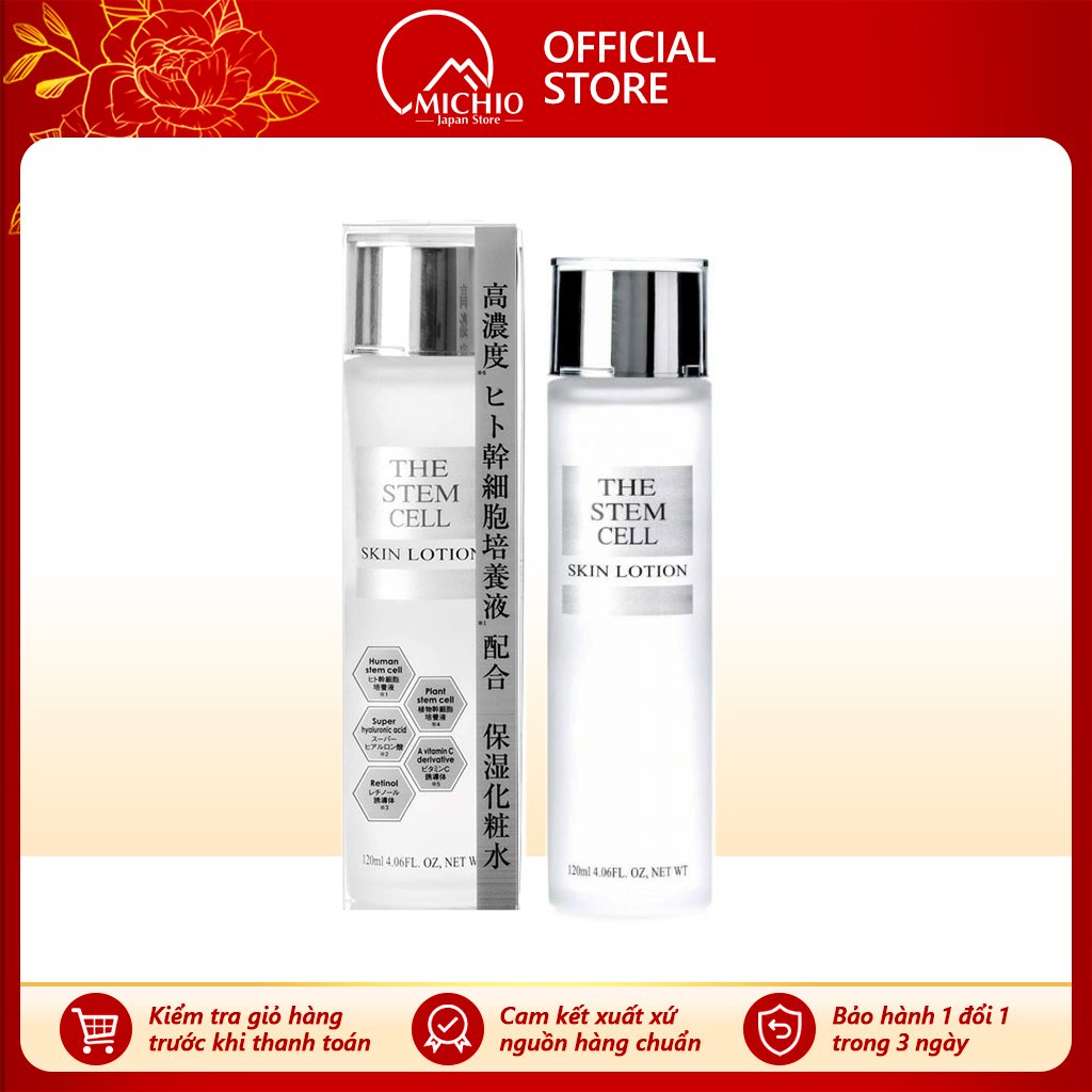 Nước hoa hồng tế bào gốc The Stem Cell Skin Lotion Nhật Bản 120ml