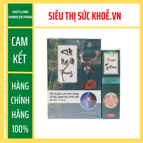 🍀 Kim Ngân Xoang hỗ trợ các bệnh về Xoang - tặng xịt