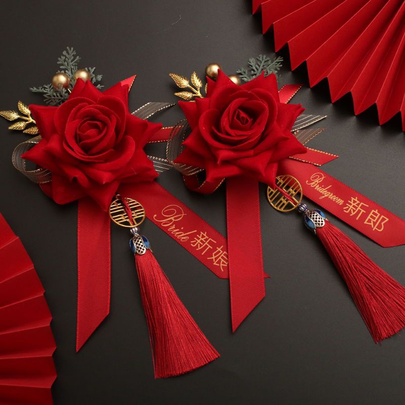 Ghim Cài Áo Phù Dâu / Phù Dâu / Gia Đình Phong Cách Mới Cao Cấp Phù Dâu / Cha Mẹ