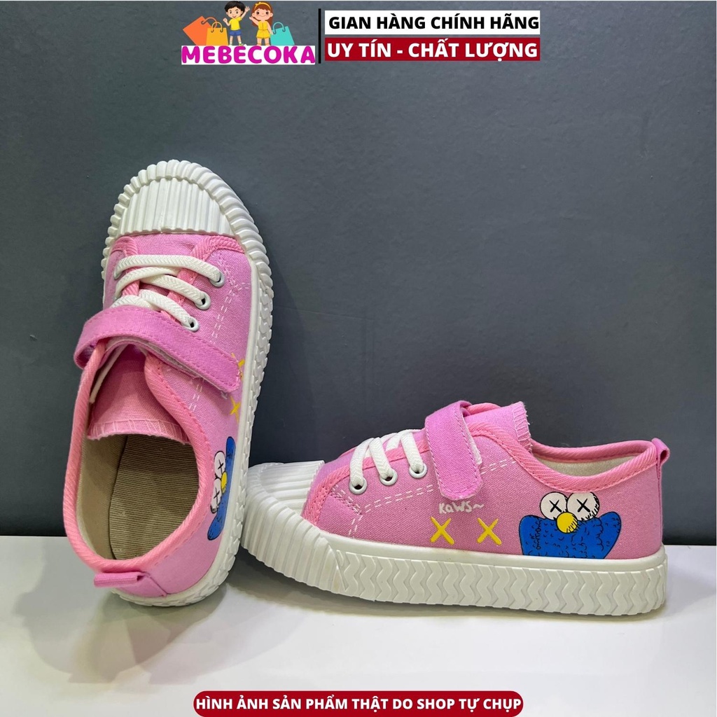 Giày thể thao quai khóa dán phong cách Hàn Quốc xinh xắn cho bé gái loại đẹp mbck