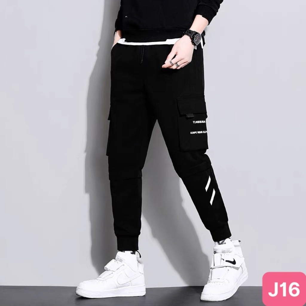Quần jogger nam túi hộp bo chân màu xám đậm không rách chất kaki cao cấp co dãn 4 chiều baggy thể thao nam YUMY 11 mới