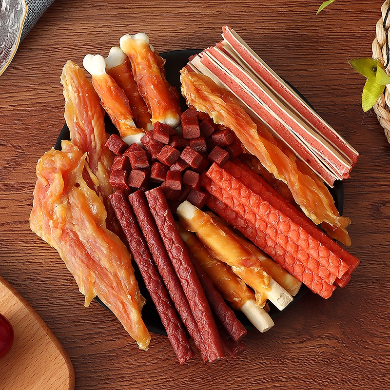 Xương gặm bánh thưởng, thức ăn sạch răng cho chó mèo