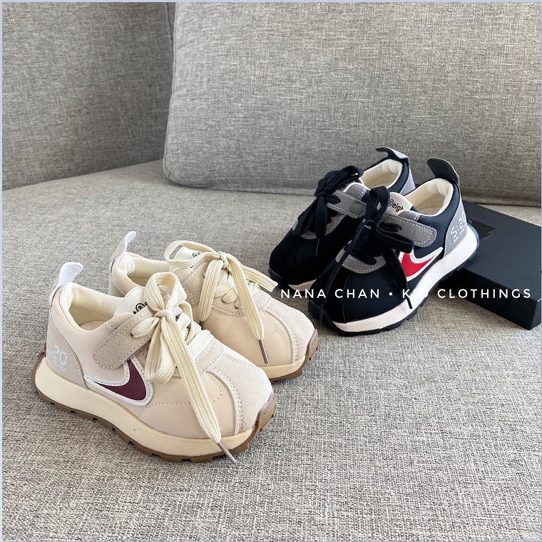 Giày thể thao Waffle Forrest Gump G082 sz 26-36, giày sneaker cho bé trai bé gái, thời trang năng động cá tính
