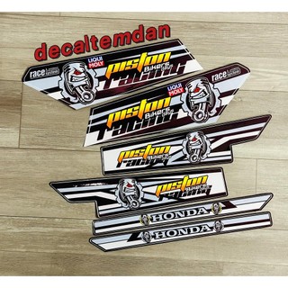 DDXM-V15- BỘ TEM CHẾ DÁN CHO XE DREAM HÌNH TRÁI PISTON ( BÍT TÔNG )