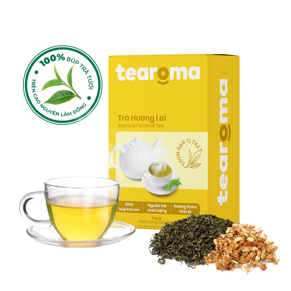 [Mua 1 tặng 1] Tearoma Trà Lài - Hộp 100g