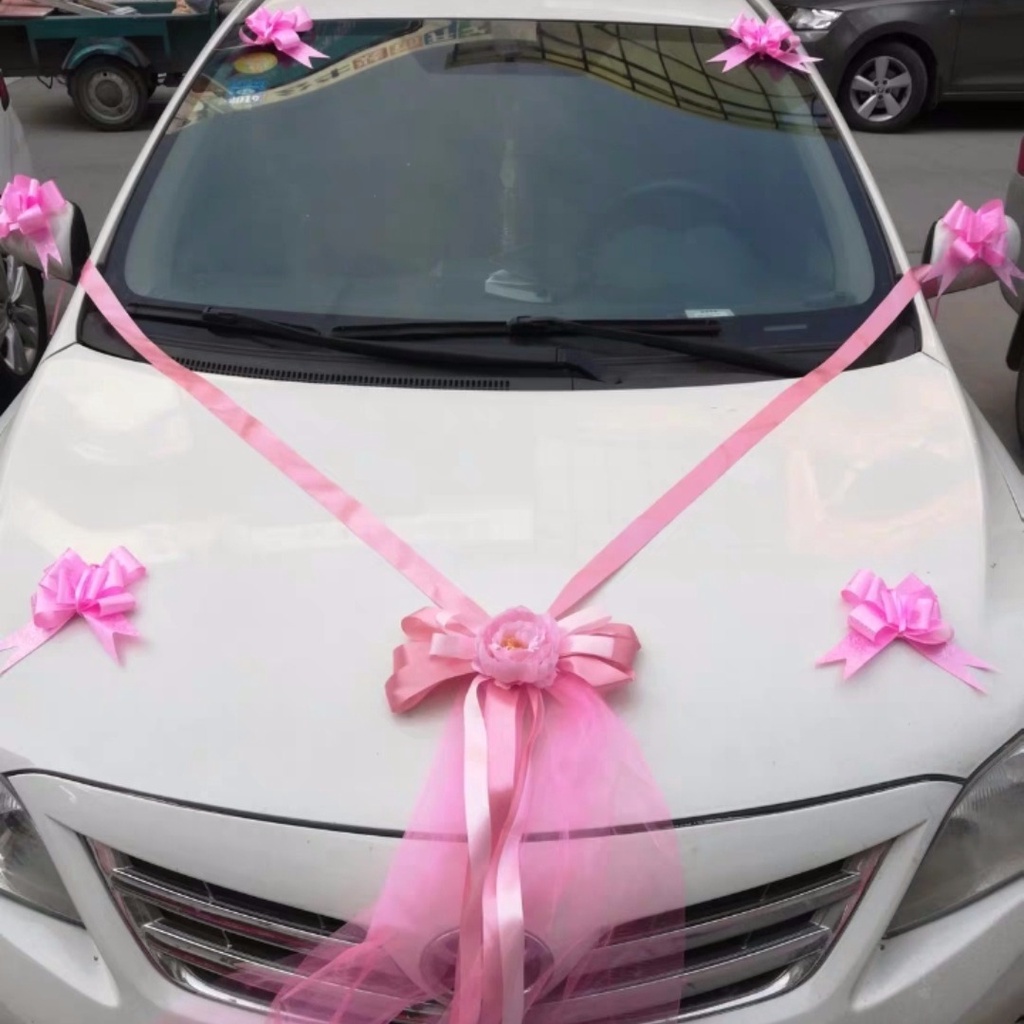 Hoa Giả Trang Trí Xe Hơi Đám Cưới E2