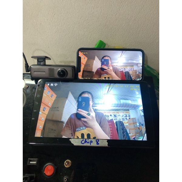 CAM HÀNH TRÌNH V8 TÍCH HỢP MÀN ANDROI VÀ KẾT NỐI ĐIỆN THOẠI + TẶNG THẺ NHỚ 32G