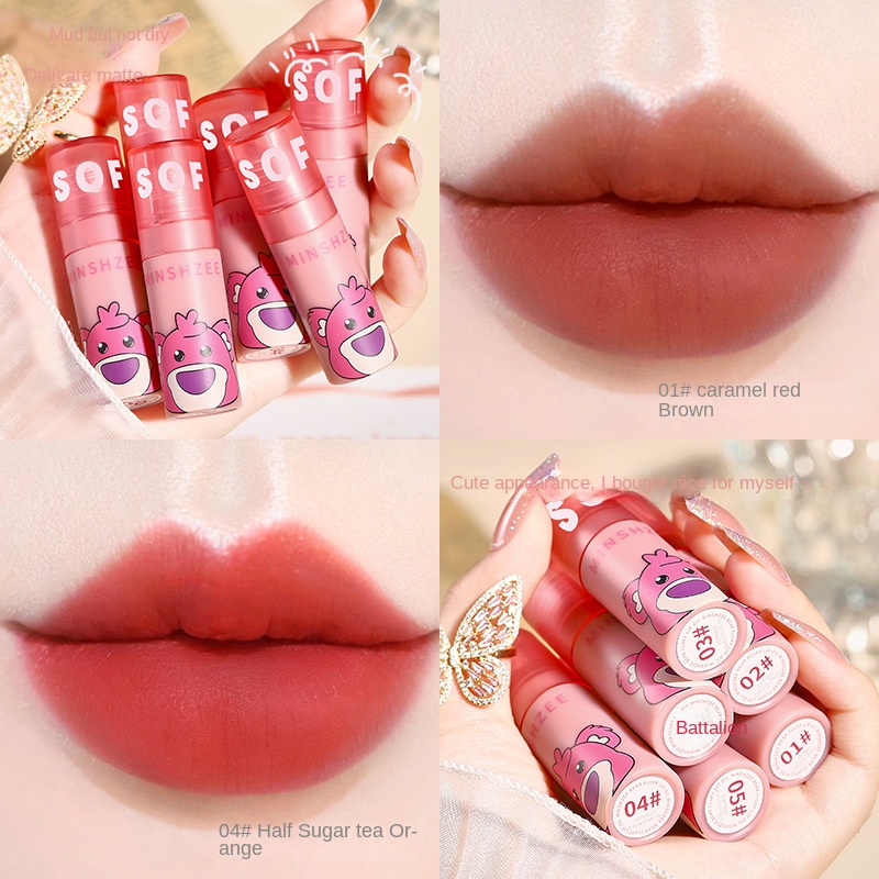 Son Môi Ming Xizhi Chất Nhung Lì Lâu Trôi Không Dính Thành Cốc Không Phai Màu Cho Nữ