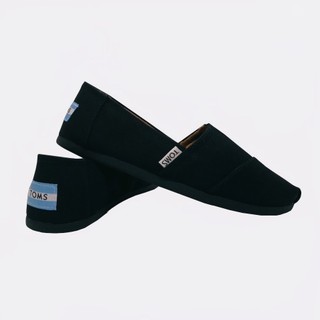 ⚡️[FREE SHIP]⚡️GIÀY TOMS ĐEN, ĐẾ ĐEN (đế cao su đúc)