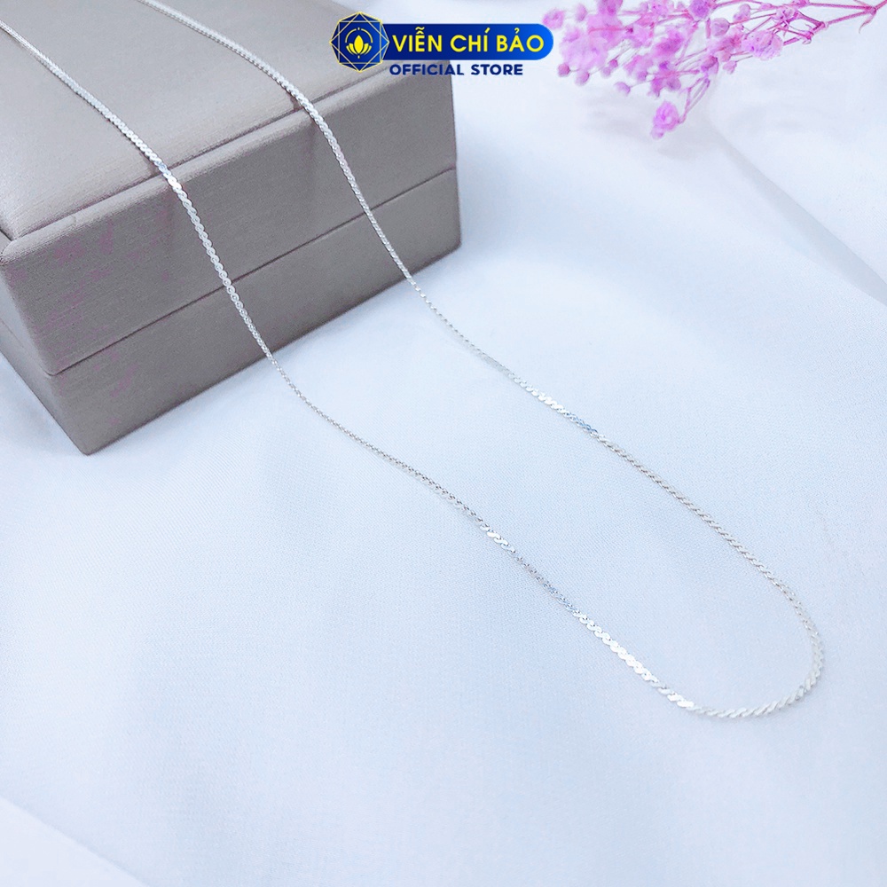 Dây chuyền bạc nữ xoắn móc chữ S chất liệu bạc S925 thời trang phụ kiện trang sức nữ Viễn Chí Bảo D400145