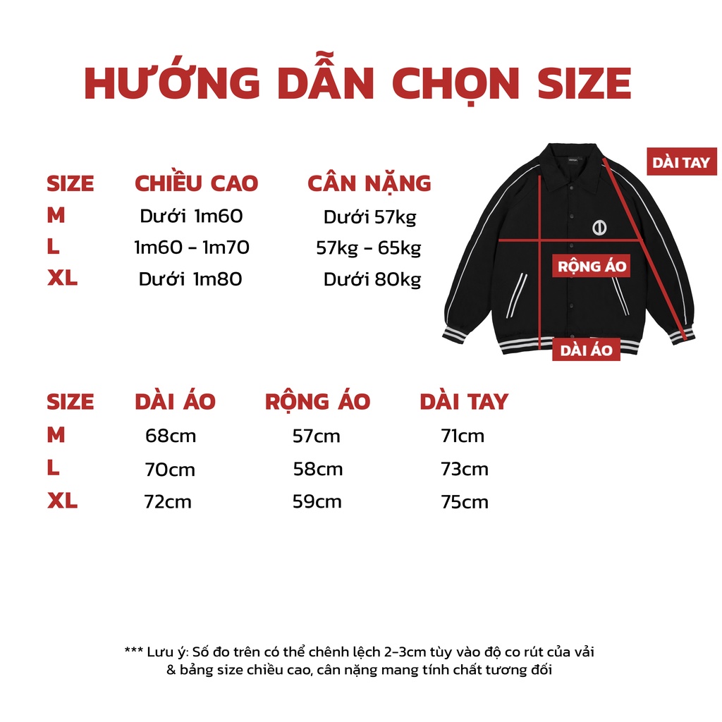 Áo khoác Varsity Local brand ONTOP nam vải kaki - Mono Varsity Jacket màu đen O14-AK6