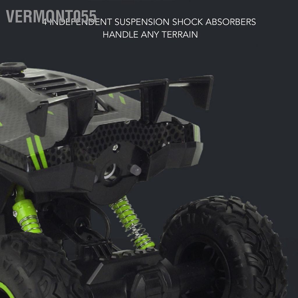 Có thể bán buôn Mô hình điều khiển từ xa 2.4Ghz RC Climbing Car 10‑15KM / H Quà tặng Giáng sinh nhật màu xanh lá cây cho trên 6 tuổi Vermont055 Hàng giao ngay