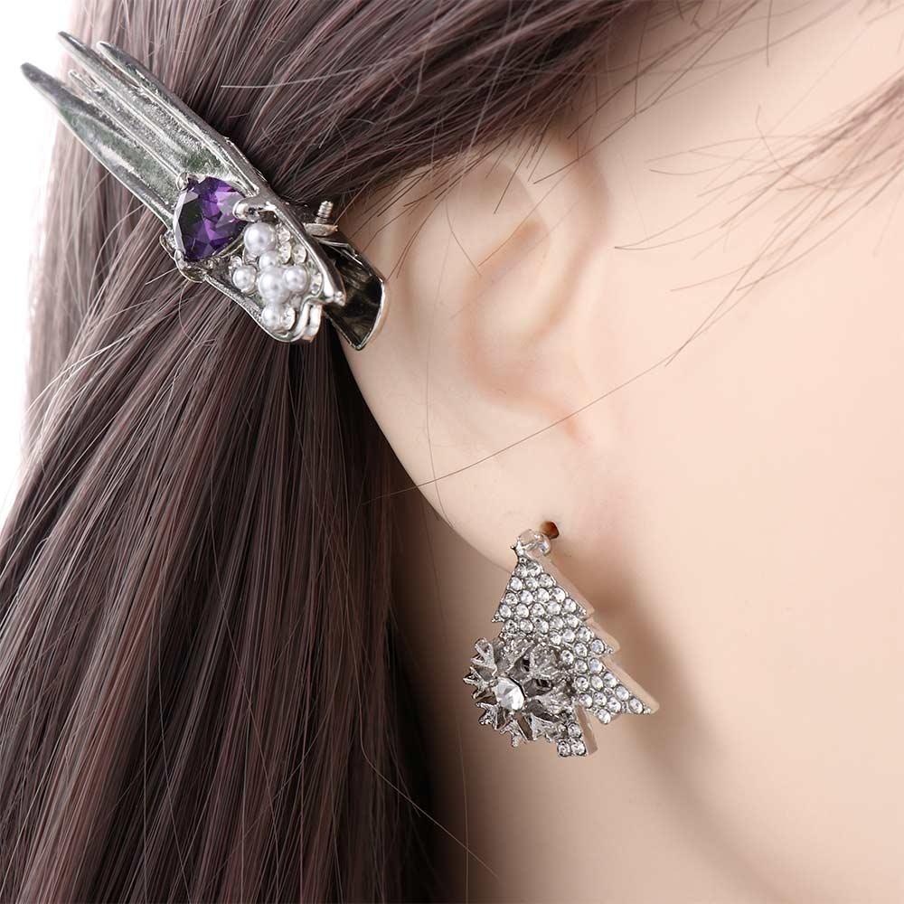 Bông Tai Dáng Dài Hình Cây Thông / Bông Tuyết Xoay Được Thanh Lịch Cho Nữ