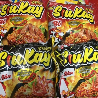 Mì siu kay Acecook vị bò/ hải sản gói 127g