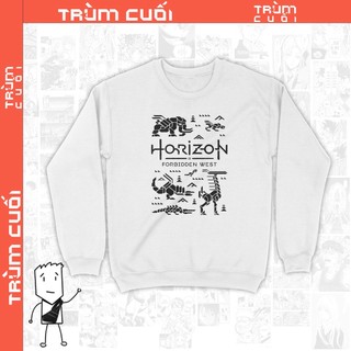 Áo sweater horizon forbidden west trùm cuối unisex game, nỉ bông 100% 2 màu nam nữ 0139 0140