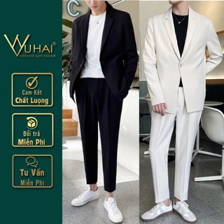 Áo khoác Blazer nam from dáng rộng Hàn Quốc, vest nam dáng rộng-VuHai