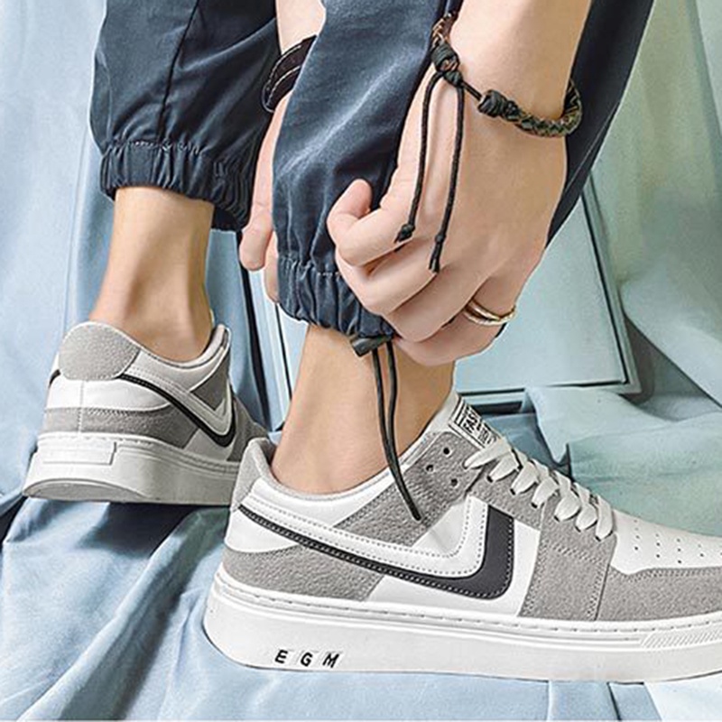 Giày Thể Thao Thoáng Khí Phong Cách Hàn Quốc Cho Nam