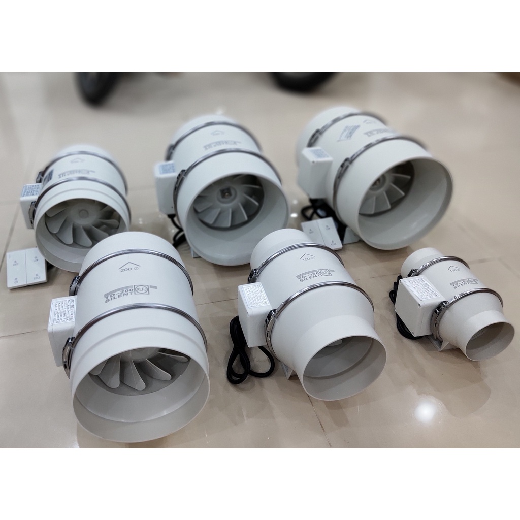 Quạt thông gió hút mùi đường ống đa năng hiệu suất cao không ồn chuyên dùng cho phòng sạch nhà bếp công sở nhà vệ sinh | BigBuy360 - bigbuy360.vn