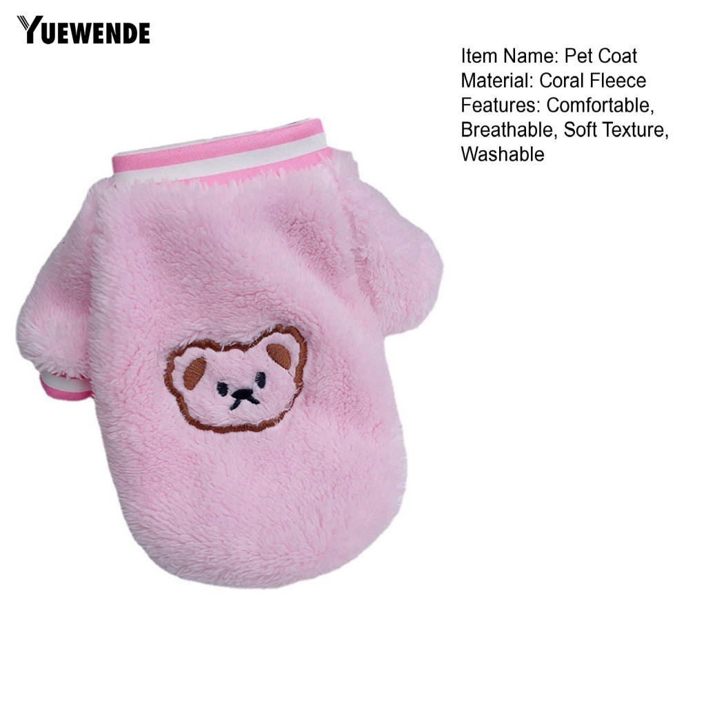 [Yue.z] Áo Khoác Nỉ Hai Ống Thoáng Khí Có Thể Giặt Được Cho Thú Cưng Ngoài Trời
