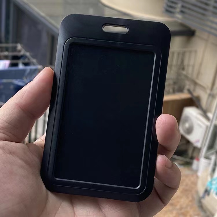 Bao Da Điện Thoại Màu Trơn Có Ngăn Đựng Thẻ ID Dành Cho Học Sinh Ốp