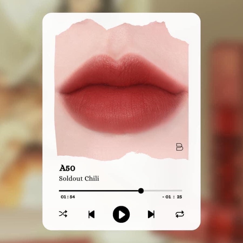 Son Kem Lì Black Rouge Air Fit Velvet Ver.9 Acoustic Mood cica cosmetic