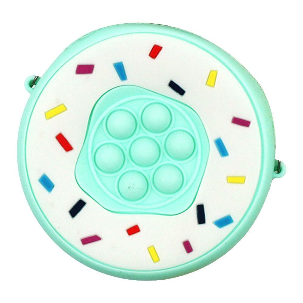 PINEVN Túi Đeo Chéo Silicone Hình Bánh Donut Nhiều Màu Cho Bé