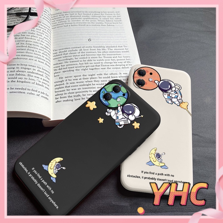 ốp iphone Họa Tiết Phi Hành Gia tương thích Phone 6s 6splus 7 7plus 8 8plus X XS XSMAX 11 12 Pro Max Plus Promax-976